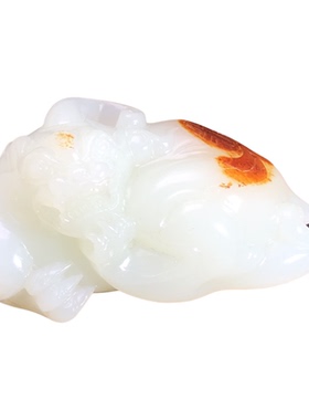 新疆和田玉红皮招财貔貅