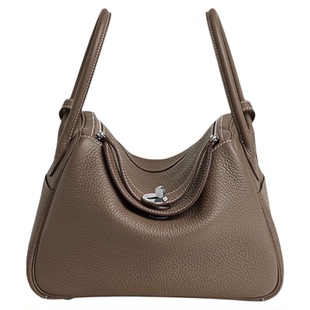 高质感牛皮琳迪包女百搭通勤托特包真皮手提医生包单肩斜挎枕头包