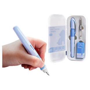 恩米正姿钢笔小学生专用练字三年级上册儿童热敏可擦钢笔擦可换墨囊暗尖硬笔书法吸墨学生用正品刚笔不漏墨四