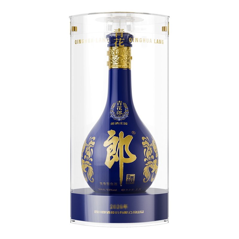 [大坛摆柜]郎酒 青花郎酒 53度酱香型白酒 3.3L超大瓶装 收藏纪念