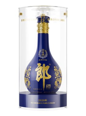 [大器珍藏3.3L]郎酒 青花郎 53度酱香型白酒 超大瓶 收藏纪念摆柜