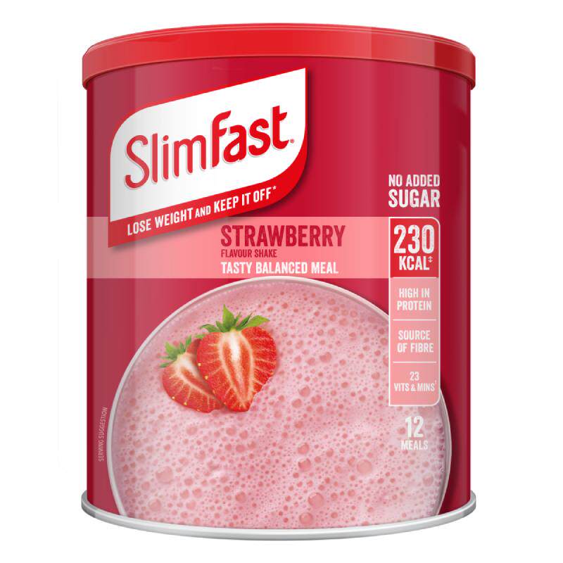英国进口slimfast代餐奶昔代餐粉438g/罐饱腹营养膳食冲饮奶昔粉