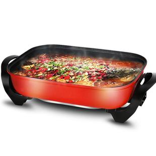 九阳多功能电火锅烧烤一体锅火锅家用插电炒锅煮连体韩式4-6-10人