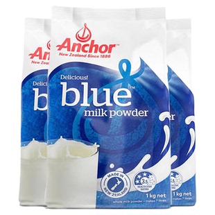 Anchor安佳全脂奶粉1kg新西兰原装进口本土版高钙成人青少年奶粉
