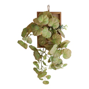 仿真秋海棠叶壁挂假花芋叶绿植藤蔓造景墙面美化吊顶装饰遮挡遮丑