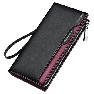 英皇保罗真皮男士钱包长款多卡位驾驶证银包卡包皮夹子本命年送礼