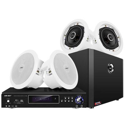 天花立体背景音乐家庭影院先科