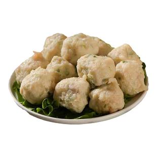 潮汕手工虾枣沙鲈虾丸无添加炸虾丸虾枣鱼丸浮丸正宗特产小吃美食