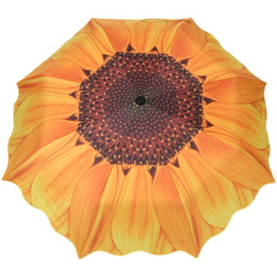 雨伞折叠向日葵银胶防晒遮阳伞