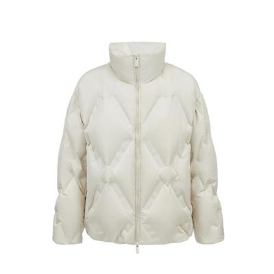 oq区绫致ONLY2025冬季新款90白鸭绒简约百搭宽松立领羽绒服女