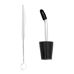 户外露营烧水壶野营硅胶壶嘴便携咖啡壶不锈钢加长水管转换水嘴