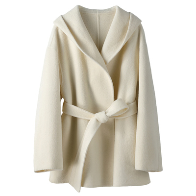 AAUStore羊毛双面呢浴袍大衣女