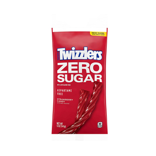 美国多滋乐吸管空心无加糖草莓味扭扭糖美剧Twizzlers zero sugar