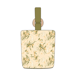 尼睿x颜二两 2025新款手提包复古文艺碎花水桶包品质礼物帆布包包