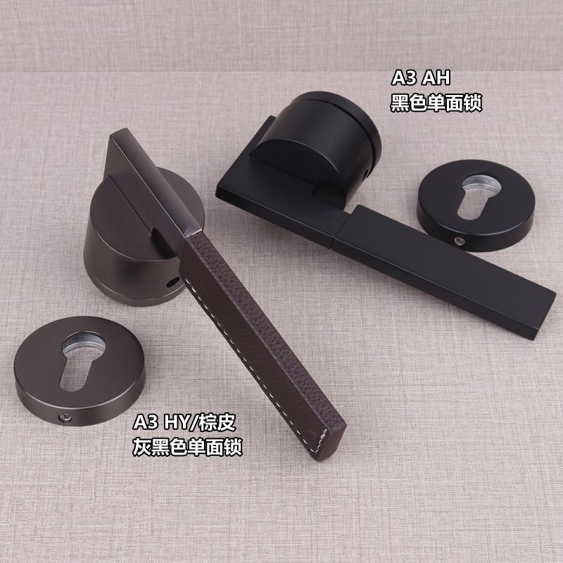 新款隐形门锁灰黑色单面锁暗门锁单边锁隐蔽门背景墙现代简约风格