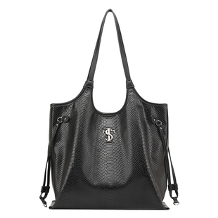 STK&圣米洛白蛇断处单肩包包女新款腋下大包仿皮大容量通勤托特包