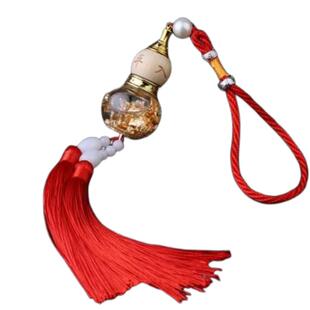 汽车挂件后视镜吊坠车上挂饰品保出入平安车载香水葫芦木质高档男