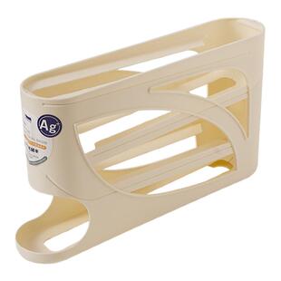 滚动鸡蛋收纳盒厨房多层斜口自动滚蛋器冰箱侧门鸡蛋托专用保鲜盒