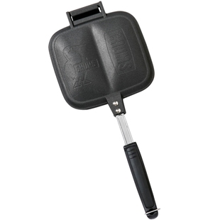 CHUMS洽洽鸟高颜值露营装备三明治夹烤盘铸铁易打理CH62-1180