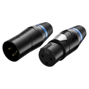 秋叶原三芯卡侬焊接插头卡农头公母头麦克风话筒头平衡XLR插头DIY