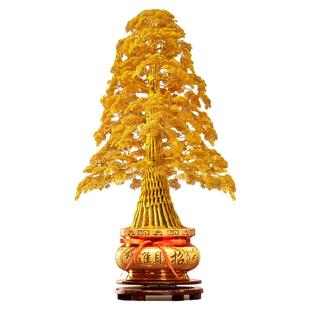 公司开业发财树酒店庆典活动招财树铜丝铝线送礼金钱树高端摆件