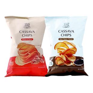 印尼进口零食莱纳木薯片玉米片香辣烧烤黑胡椒味解馋小吃休闲食品