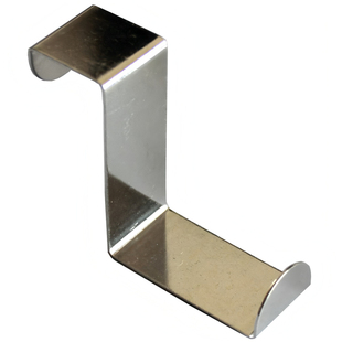 利孚士免打孔430不锈钢门后挂钩Z型勾子隔板勾柜门抽屉钩双头衣帽