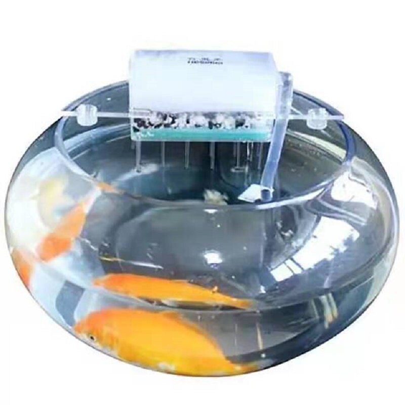圆鱼缸过滤器USB5伏供电静音加氧