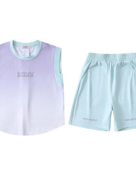 亲子女童夏装速干背心套装洋气26新款夏季运动两件套世界杯篮球服