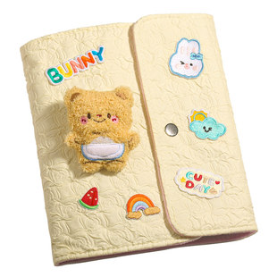 产检收纳册可折叠布艺孕检报告单收纳袋a4活页夹B超检查单怀孕资料可爱卡通马宝宝记录册孕妈期档案册高颜值