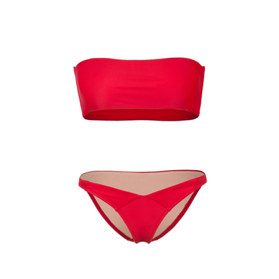 泰国多色抹胸三点式比基尼