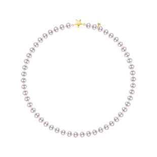 现货秒发18k金日本真科研证Rose海水珍珠项链akoya珠链星星磁吸扣