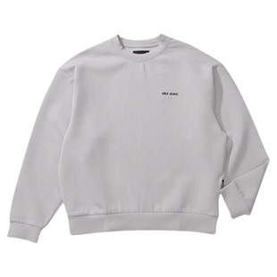 空气层圆领卫衣ABLE JEANS男女太空棉纯色运动休闲套头外套春秋款