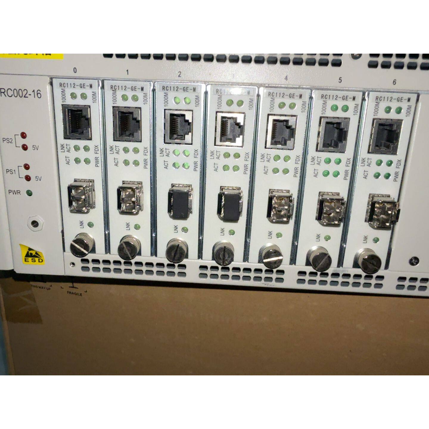 非标价瑞斯康达千兆光纤箱型号RC00216交流双电源配置议价
