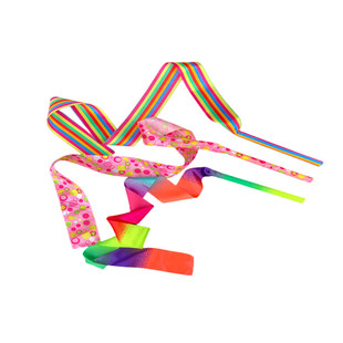 舞蹈彩带儿童体操彩带幼儿园体操带艺术体操彩带棒舞蹈道具体操带