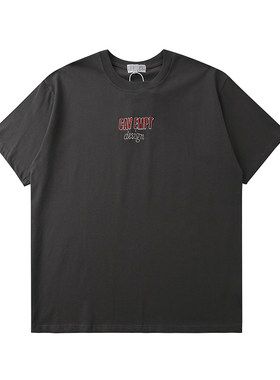 正确版本CAV EMPT DESIGN OVERDYE TEE C.E蜡染做旧经典刺绣短袖