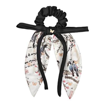 奢蔻国风蝴蝶结发圈盘发头饰