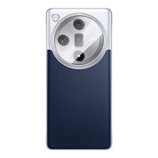 适用oppofindx7手机壳findx7Ultra保护套新款镜头全包防摔真素皮findx6后外壳商务X6pro高级感男女曲屏新品