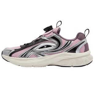 特步童鞋春季款中大童网面透气儿童运动鞋子女童旋钮扣耐磨休闲鞋