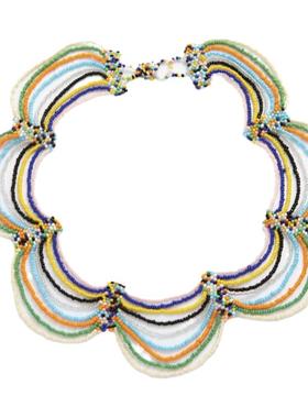 日本小众设计多层彩色串珠项链