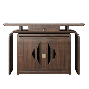 新中式供桌香案实木佛龛神台佛堂观音财神关公佛台家用供奉台贡台