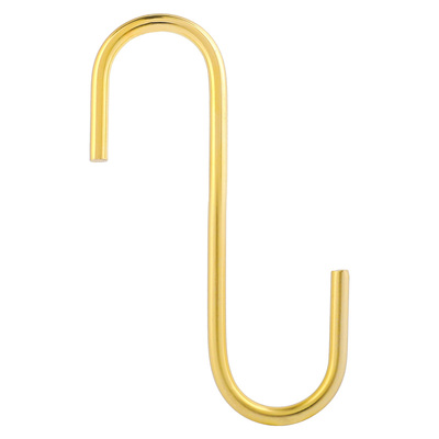 服装店金色不锈钢加长s钩