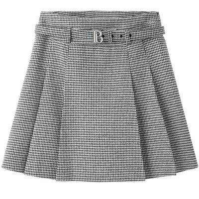 PEACEBIRD/太平鸟千鸟格短裙