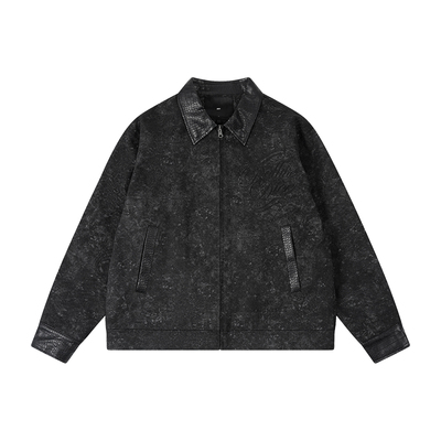 ROLLTHEDICE链条刺绣底特律夹克