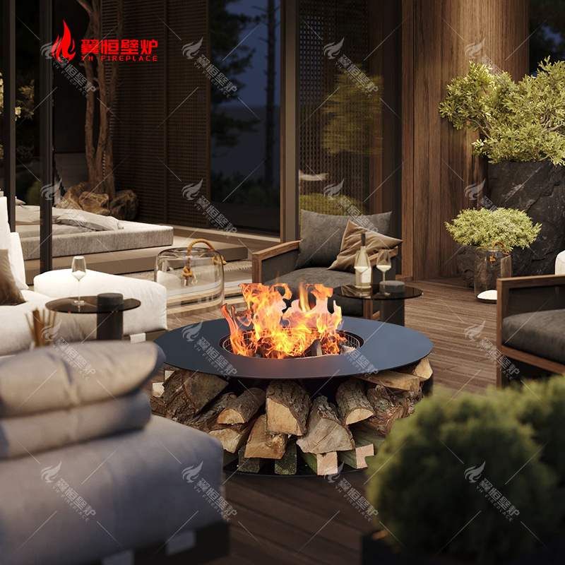 烧烤桌户外庭院火炉别墅民宿家用围炉煮茶取暖篝火炉院子欧式