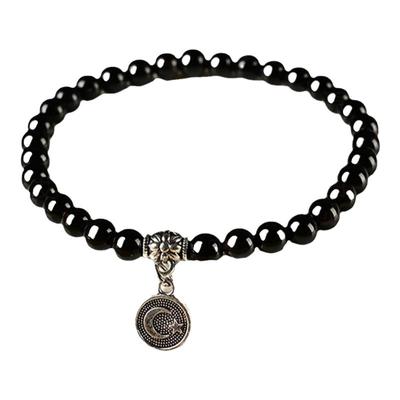 6毫米弹力绳手链天然玛瑙玉石