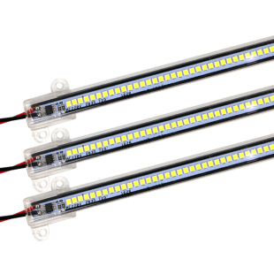 LED硬灯条220v长条灯带超薄灯罩2835酒柜展示柜台货架灯箱光源