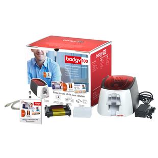 Badgy100证卡打印机PVC卡片打印机PVC制卡机IC卡打印机标牌打印机
