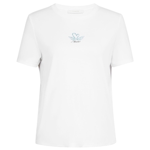 NAERSI娜尔思博主同款简约圆领短袖T恤女夏季舒适柔软百搭上衣