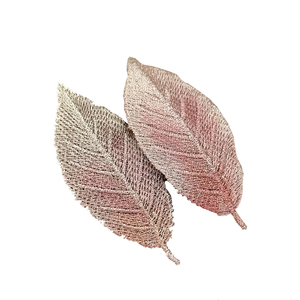 微风拂面！国风刺绣树叶发夹！小清新渐变色叶子侧边夹小众刘海夹